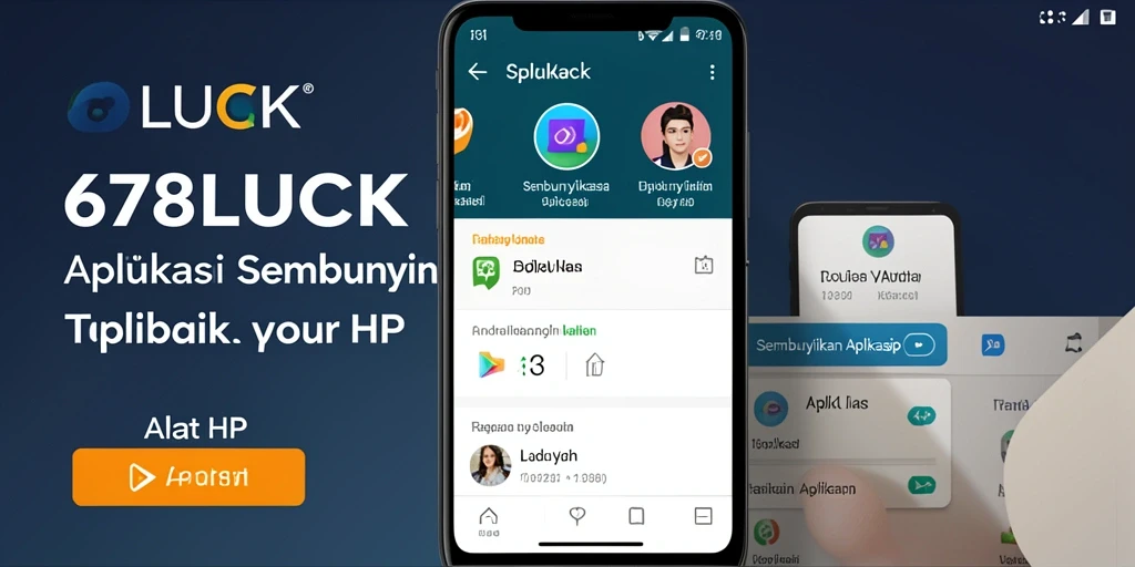 Antarmuka 678LUCK yang sederhana dan fungsional untuk menyembunyikan aplikasi.