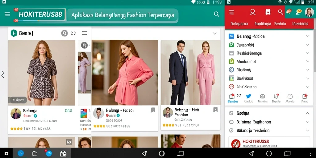 Tampilan antarmuka HOKITERUS88 yang menarik dengan fitur fashion lengkap.