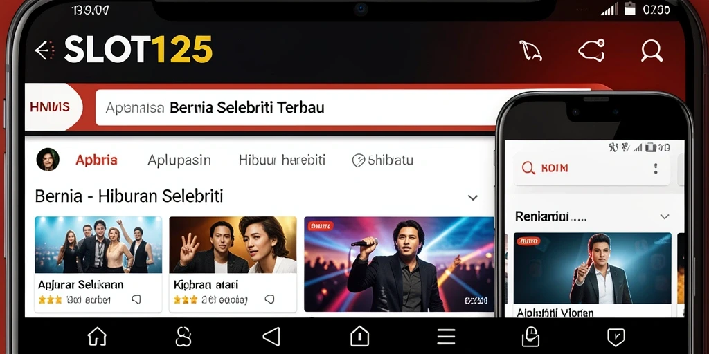 Screenshot utama SLOT123 menunjukkan antarmuka berita hiburan selebriti yang menarik.